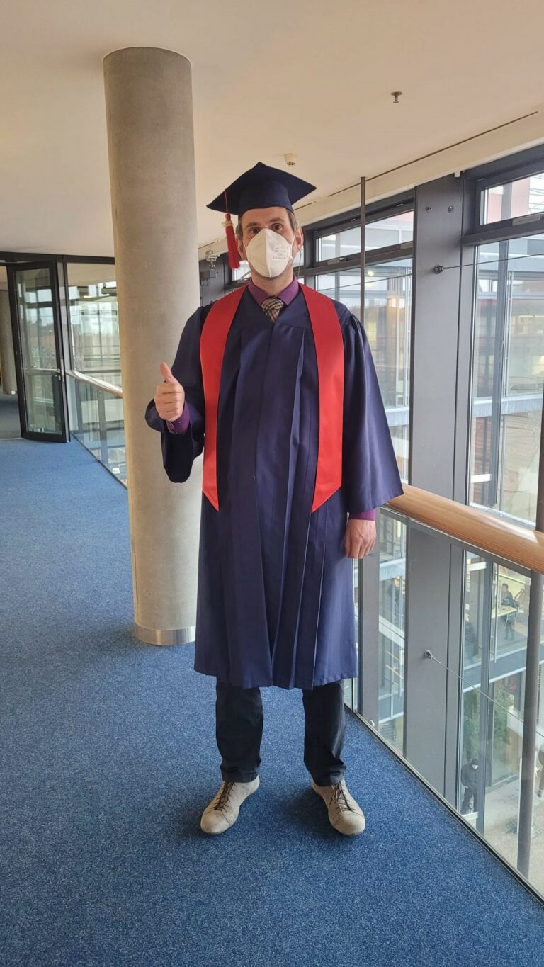 Herzlichen Glückwunsch zur erfolgreichen Verteidigung, Martin!